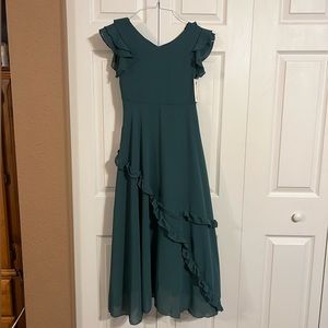 Mia Joy - Joyfolie - Girl’s dress size 12. Dark teal, nwt